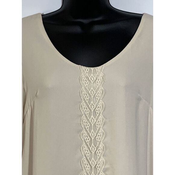 ASTR Womens Midi Dress Long Back Quarter Sleeve Cream Size XS - Picture 3 of 7